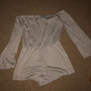 Vintage Havana off the shoulder romper